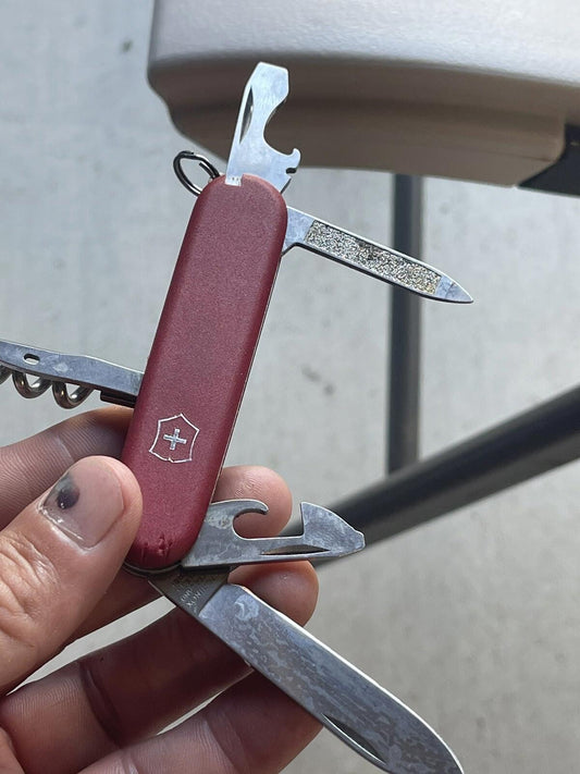 Vintage Officier Suisse Rostfrei Victorinox Swiss Army Knife   Nice Knife